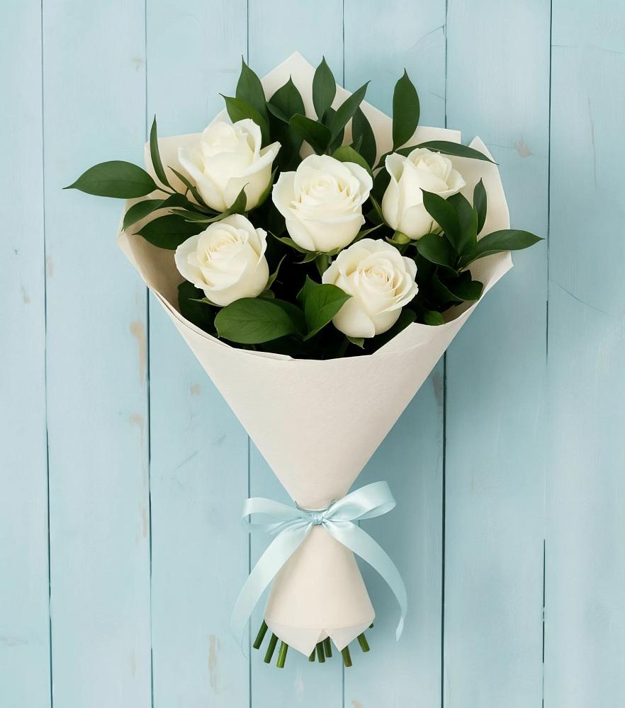 Букет цветов из: Розы в поселке Медико-Инструментального завода