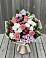 Букет цветов из: Альстромерии, Гвоздики, Розы и Хризантемы в поселке Медико-Инструментального завода