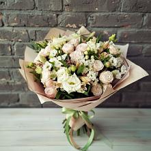 Букет цветов из:  Альстромерии, Розы и Хризантемы #REPLACE_PRED# поселке Медико-Инструментального завода