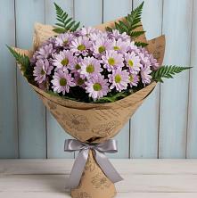 Букет цветов из:  Хризантемы в поселке Медико-Инструментального завода