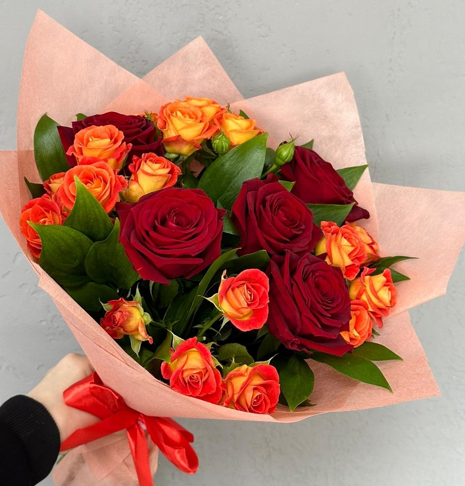 Букет Любовь и восторг в поселке Медико-Инструментального завода