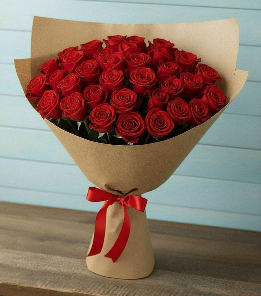 Букет Красные розы Милано в поселке Медико-Инструментального завода