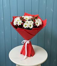 Букет цветов из:  Хризантемы в поселке Медико-Инструментального завода