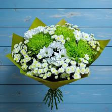 Букет цветов из:  Хризантемы в поселке Медико-Инструментального завода