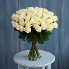 Букет 51 Белая роза Эдлесс Лав #REPLACE_PRED# поселке Медико-Инструментального завода