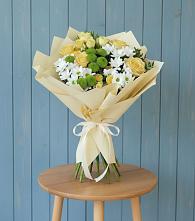 Букет цветов из:  Хризантемы и Розы #REPLACE_PRED# поселке Медико-Инструментального завода