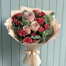 Букет цветов из:  Гвоздики и Розы #REPLACE_PRED# поселке Медико-Инструментального завода